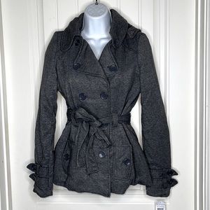 Sale! 🔥🔥NWT! Charcoal Double Breasted Knit Blazer Size Medium